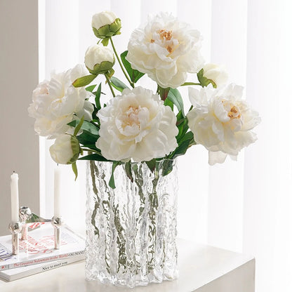 Large White Peony Silk Artificial Flower - Perfect for Home and Wedding Decor