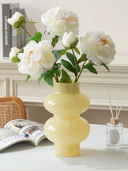 Large White Peony Silk Artificial Flower - Perfect for Home and Wedding Decor